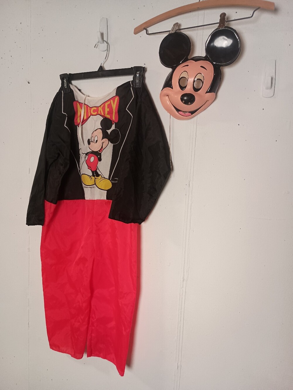1991 Vintage Halloween Costume- Disney Mickey Mouse- Kids Size M